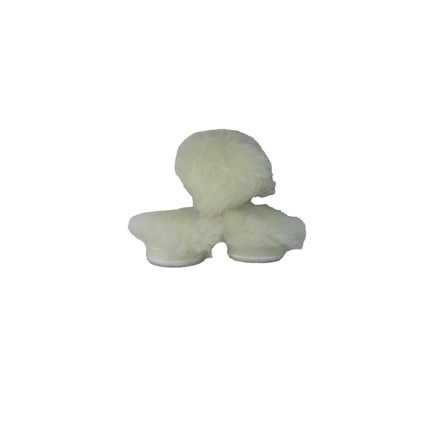 WHITE NATURAL WOOL BUFF PAD