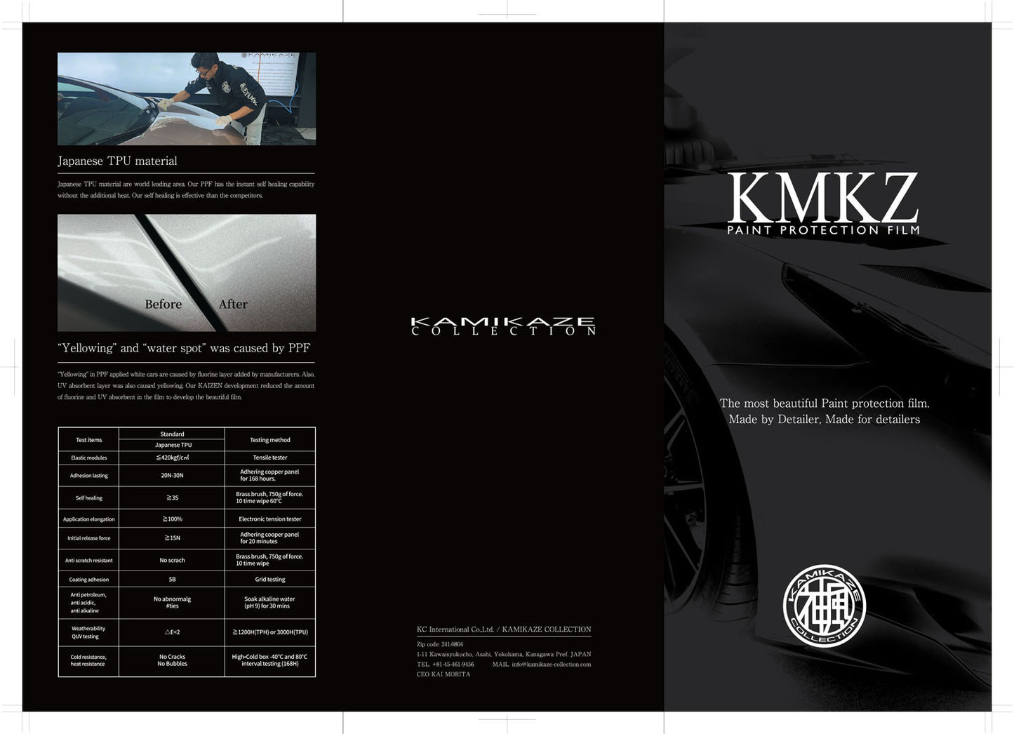 KMKZ PPF - TRUE MATTE 60inch – Kamikaze Collection