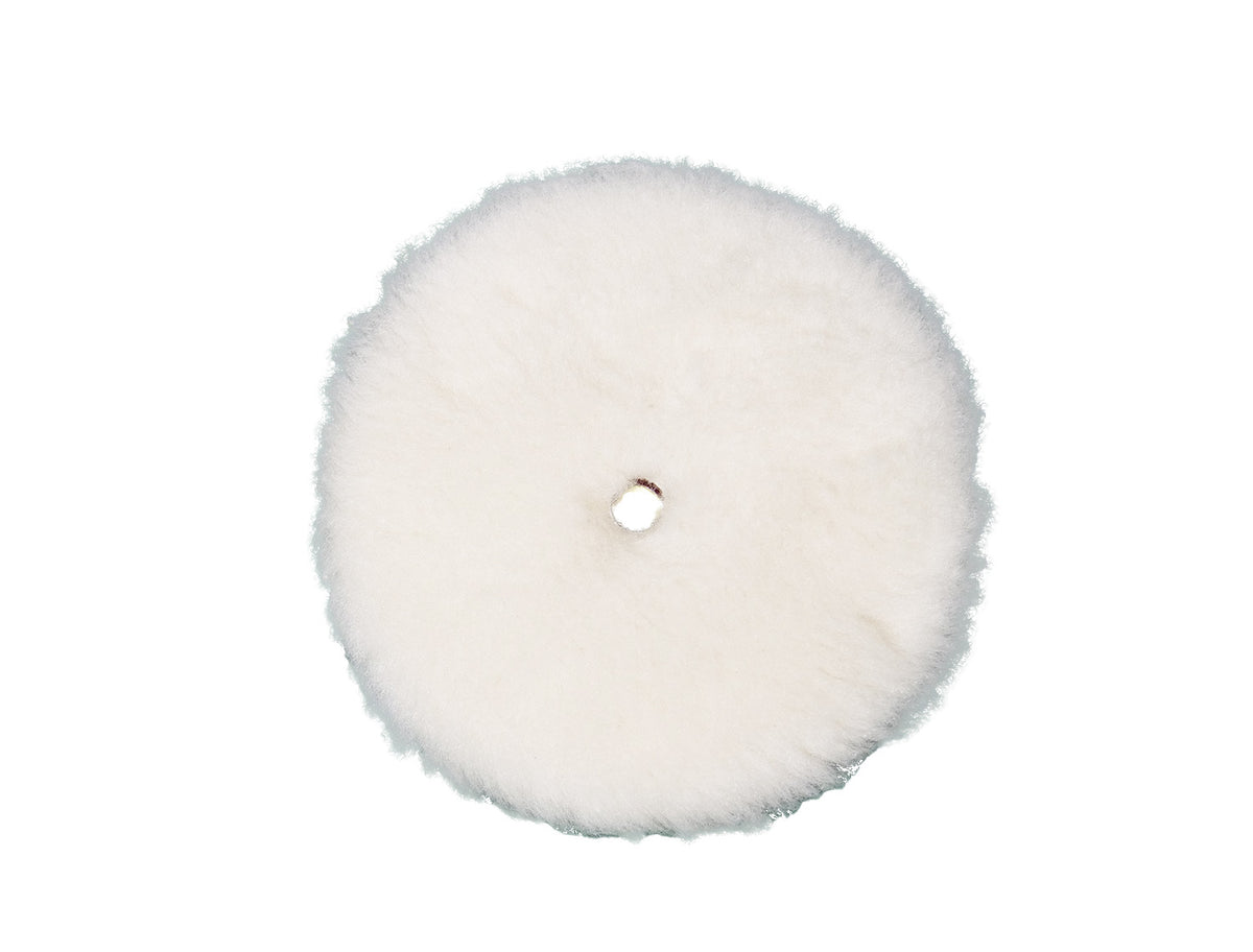 WHITE NATURAL WOOL BUFF PAD